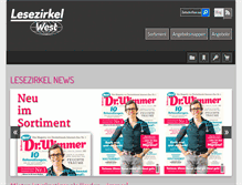 Tablet Screenshot of lesezirkel-west.de